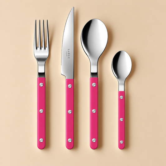 Sabre Paris Cutlery Set 24 pcs Raspberry Pink