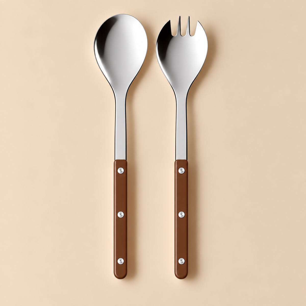 Sabre Paris Salatbesteck-Set Schokolade