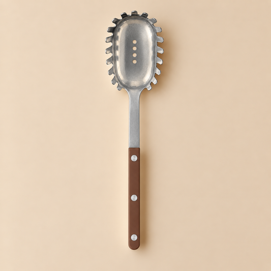 Cuillère à spaghetti vintage Sabre Paris en chocolat