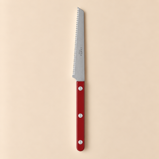 Sabre Paris Vintage Tomatenmesser Burgund