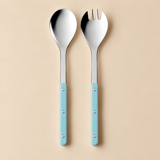 Sabre Paris Salatbesteck-Set Pastellblau