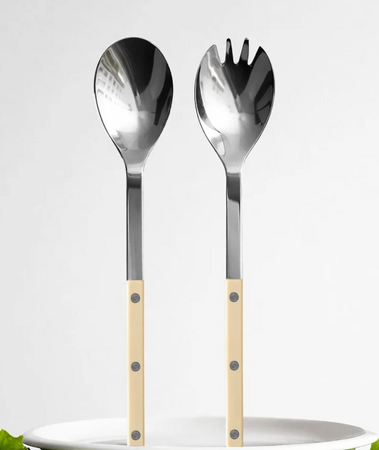 Ensemble de couverts à salade Sabre Ivoire