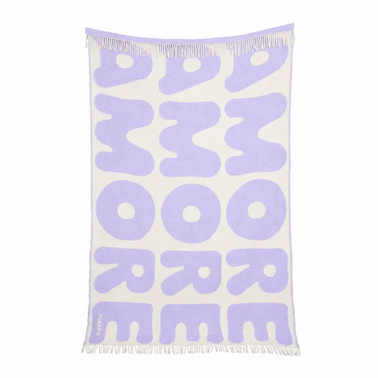 Klekks No. 11 AMORE Purple Wool Blanket