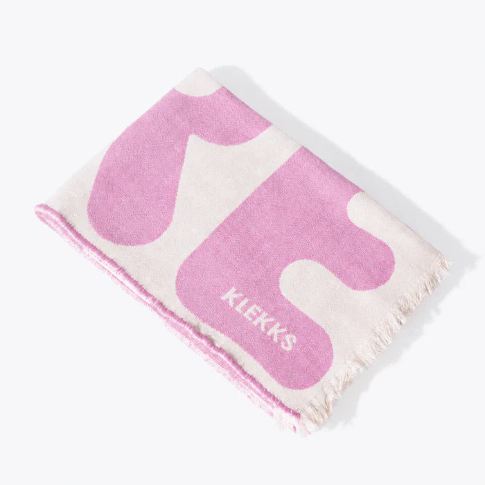 Klekks No. 11 Amore Pink Cotton Blanket