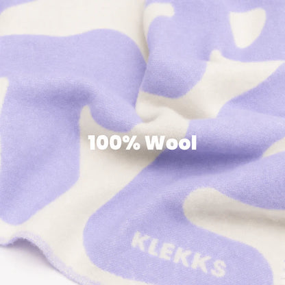 Klekks nr. 11 AMORE lilla uldtæppe