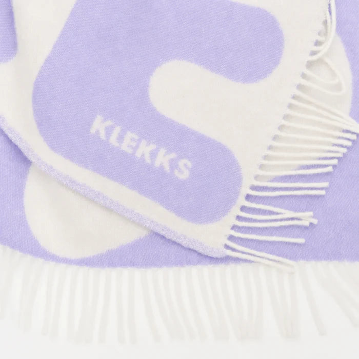 Klekks nr. 11 AMORE lilla uldtæppe
