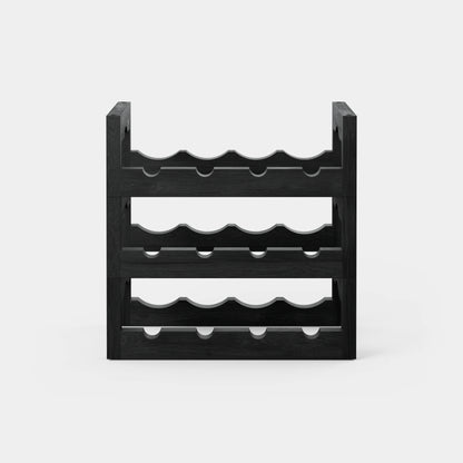 Massproductions Silo Stackable Wine Rack Black