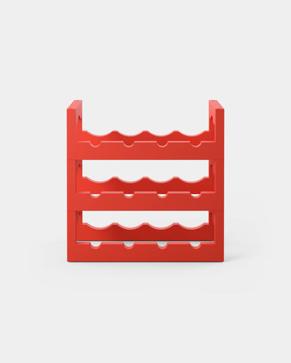 Massproductions Silo Stackable Wine Rack Red