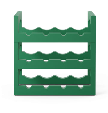 Massproductions Silo Stackable Wine Rack Green