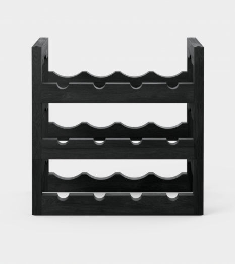 Massproductions Silo Stackable Wine Rack Black