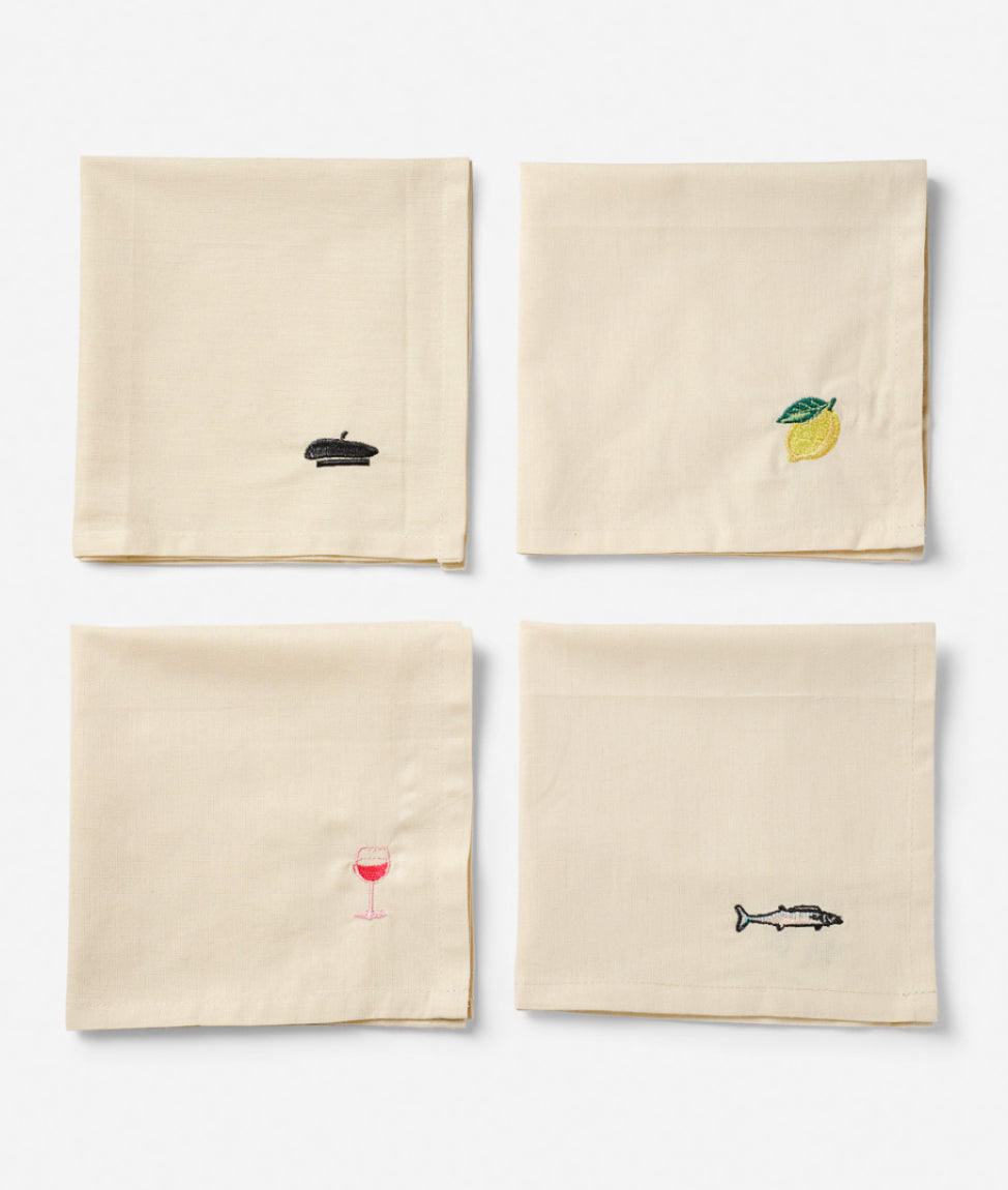 Midnatt Napkin Set Lunch
