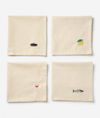 Midnatt Napkin Set Lunch
