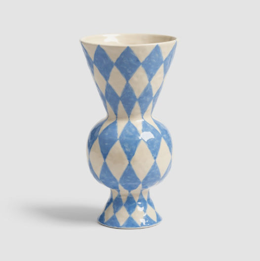 Vase Rhombic Blue