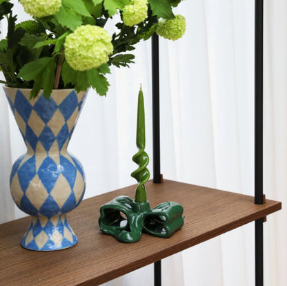 Vase Rhombic Blue