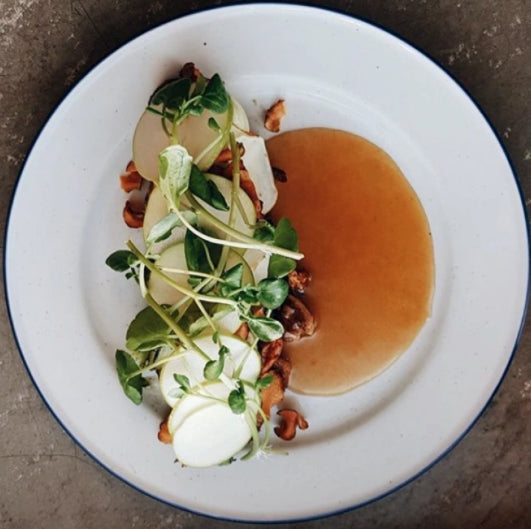 Dinner Plate Blue Line