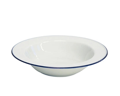 Pasta Plate Blue Line