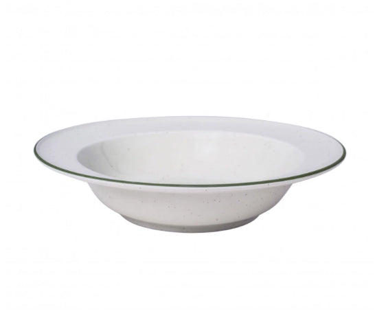 Pasta Plate Green Line