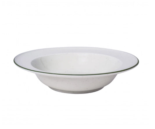 Pasta Plate Green Line