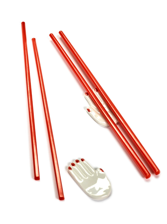 Chopsticks + Hand Holder Set of 2