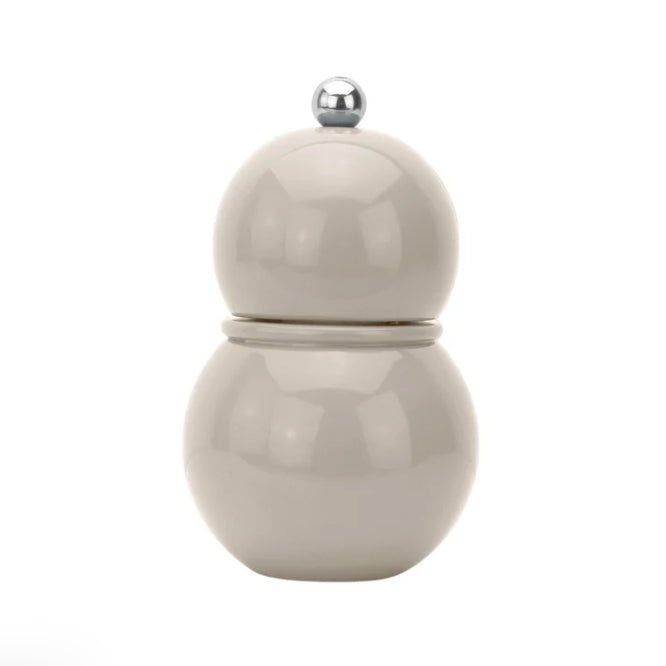 Liten bubblig pepparkvarn i beige