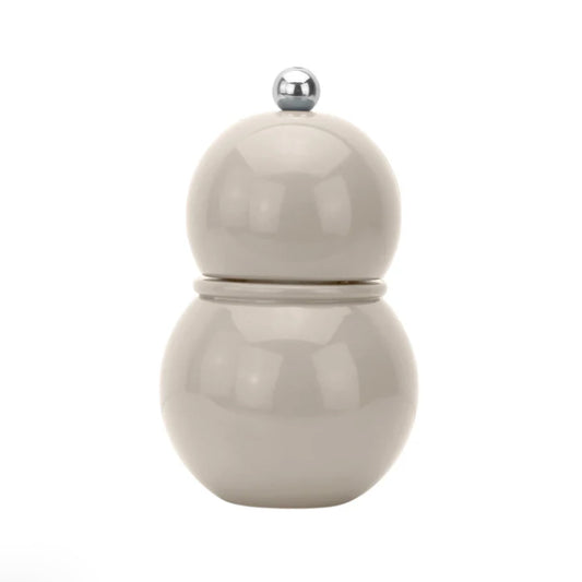 Liten bubblig pepparkvarn i beige