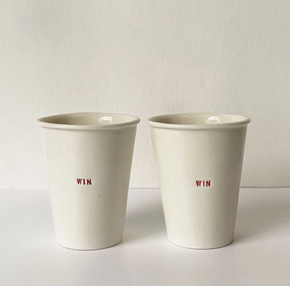 Handmade cups WIN WIN