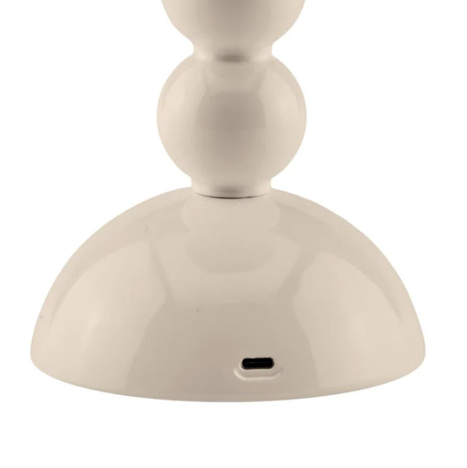 Bobbin LED Lamp Beige