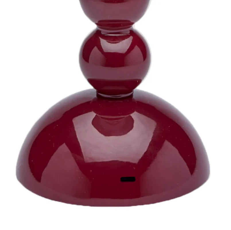 Bobbin LED Lamp Burgundy