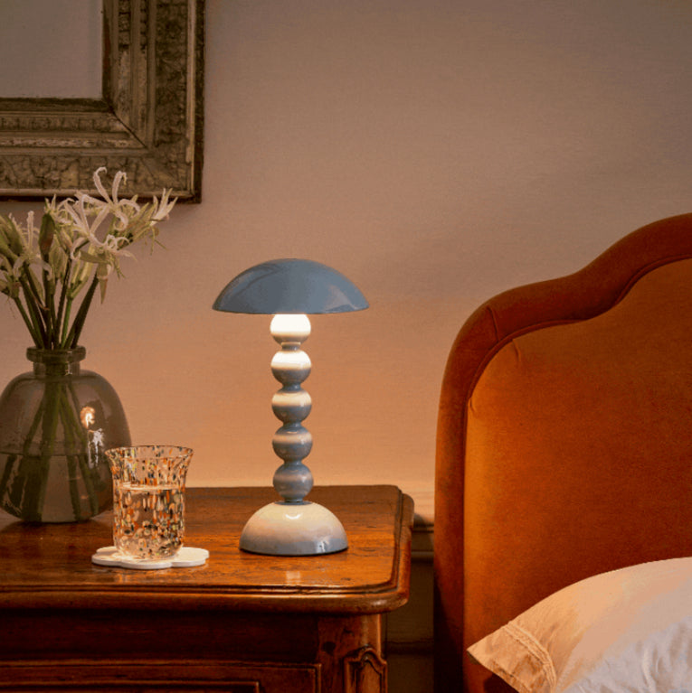 Bobbin LED Lamp Pale Denim