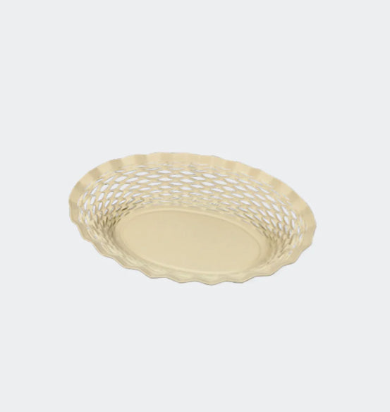 Bread Basket Medium Creme White