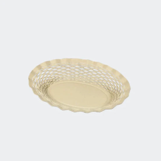 Bread Basket Medium Creme White