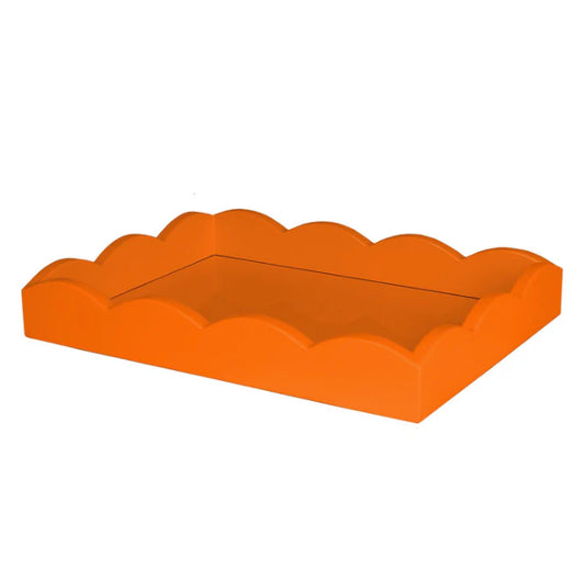 Scalloped Tray Orange