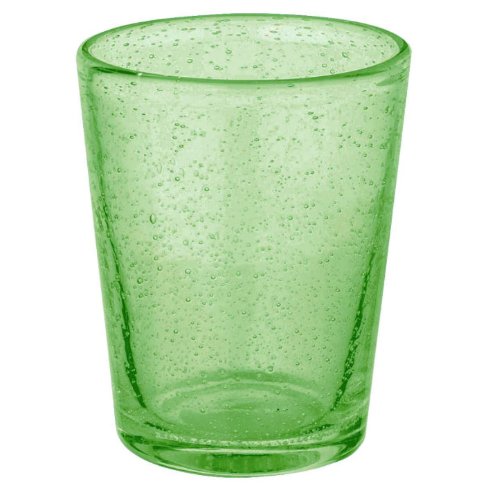 Bubble Water Glass Green