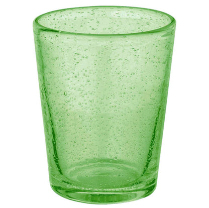 Bubble Water Glass Green