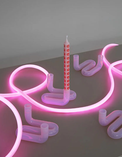 Candles Ochre and Rose