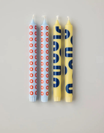 Candles Yellow and Blue