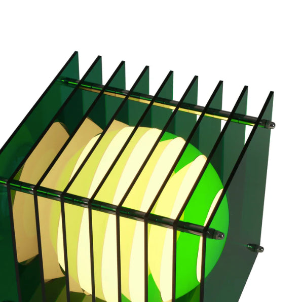 LOP Small Square Green Lamp