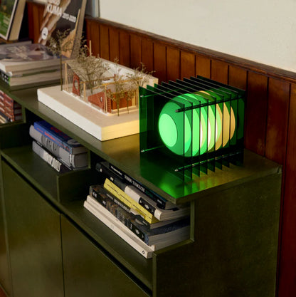 LOP Small Square Green Lamp