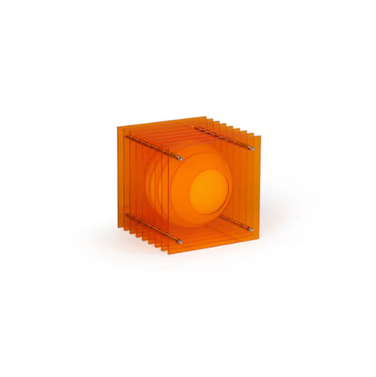 LOP Small Square Orange Lamp