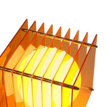 LOP Small Square Orange Lamp