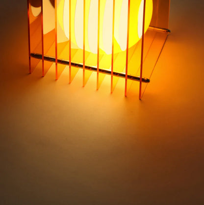 LOP Small Square Orange Lamp