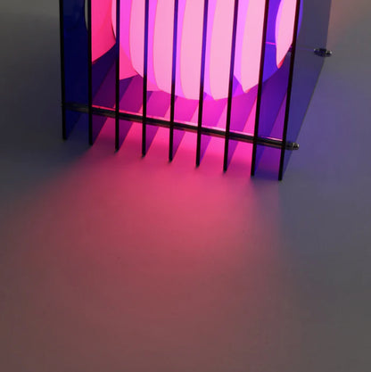 LOP Small Square Blue Lamp