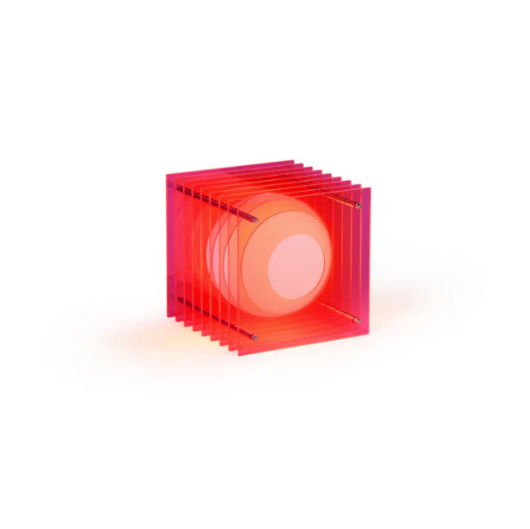 LOP Small Square Pink Lamp
