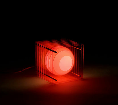 LOP Small Square Pink Lamp