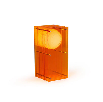 LOP Small Rectangle Orange Lamp