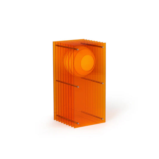 LOP Small Rectangle Orange Lamp