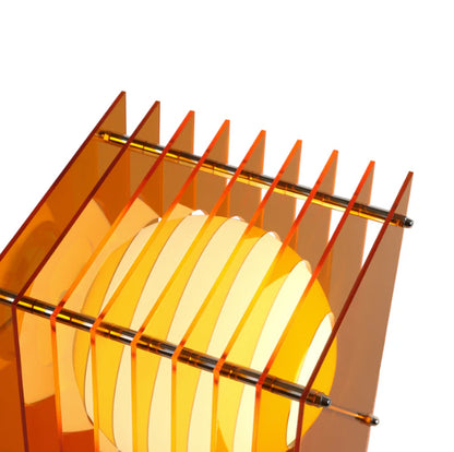 LOP Small Rectangle Orange Lamp