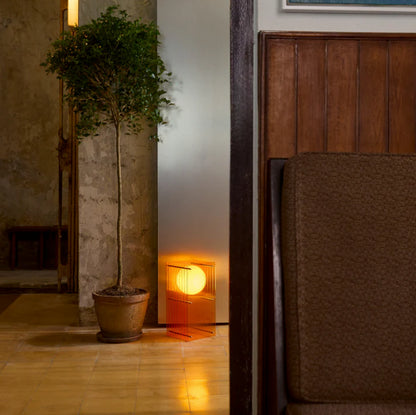 LOP Small Rectangle Orange Lamp