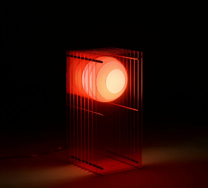 LOP Small Rectangle Pink Lamp
