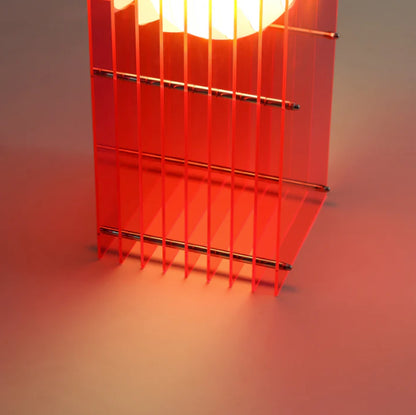 LOP Small Rectangle Pink Lamp